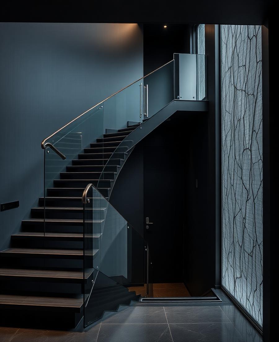 Floating Glass Staircase