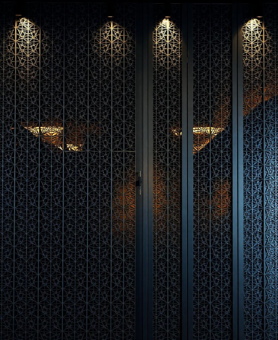 Geometric Metal Screen