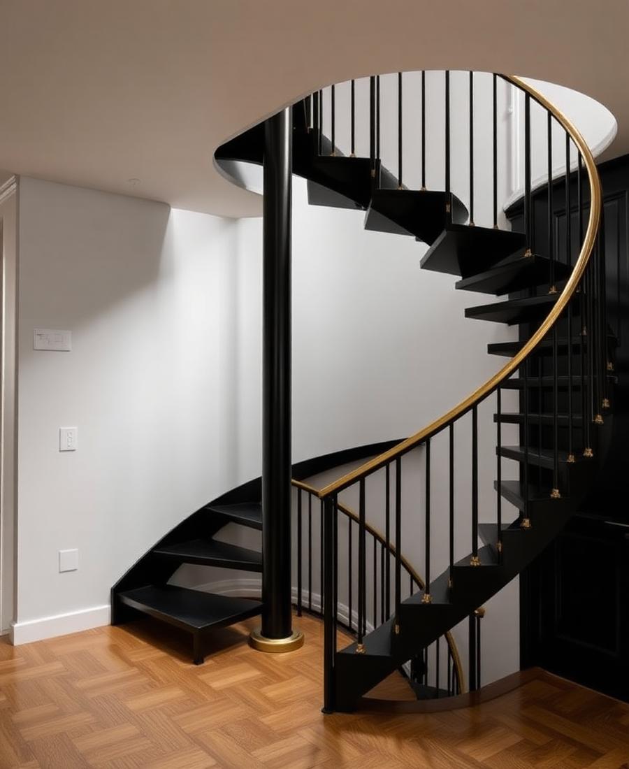Brass Spiral Stair